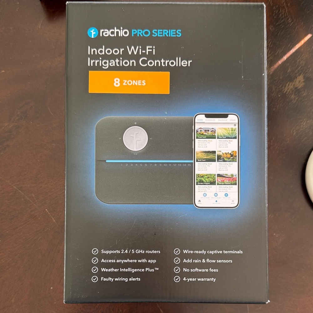 Rachio Pro Series indoor Wi-Fi irrigation controller with 8 zones NIB